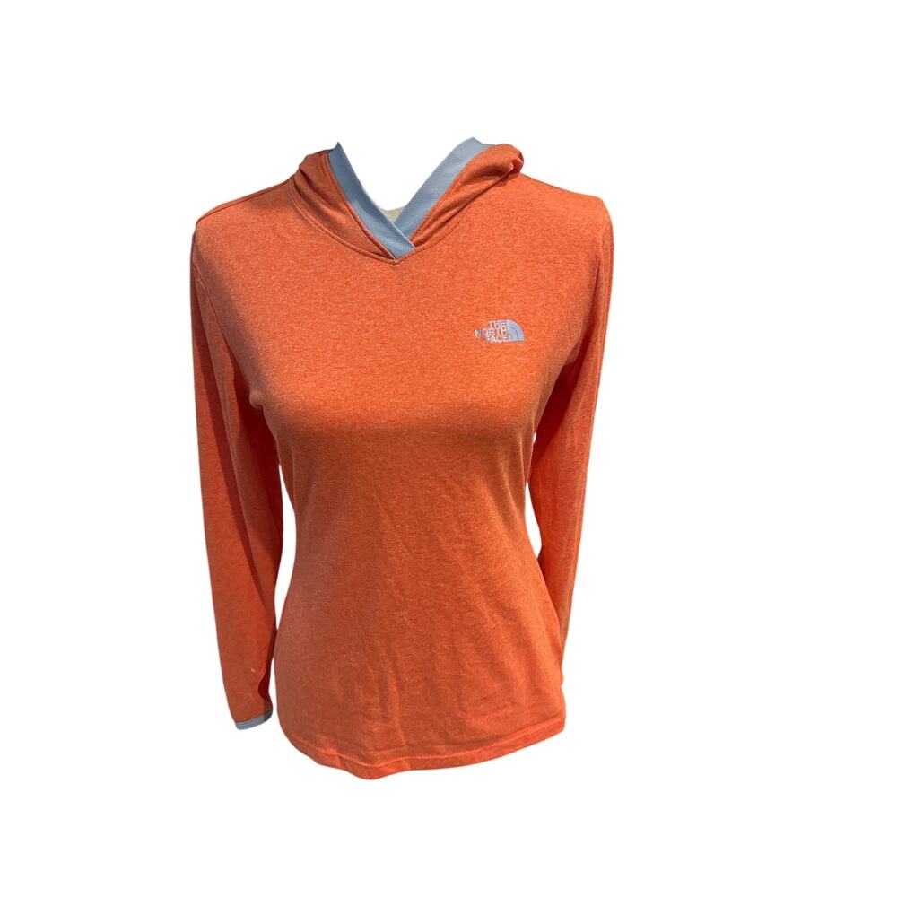 Women’s The North Face Hooded Running  Shirt. Size Small